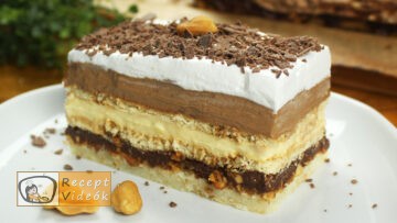 Mogyorós bueno szelet recept, mogyorós bueno szelet elkészítése - Recept Videók